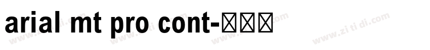 arial mt pro cont字体转换